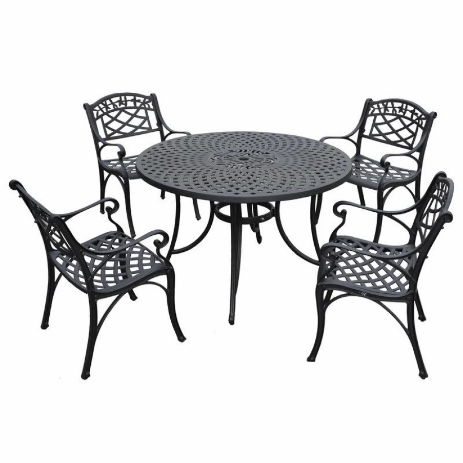 Outdoor Dining Furniture * | Crosley Sedona 46 5-Piece Cast Aluminum Outdoor Dining Set