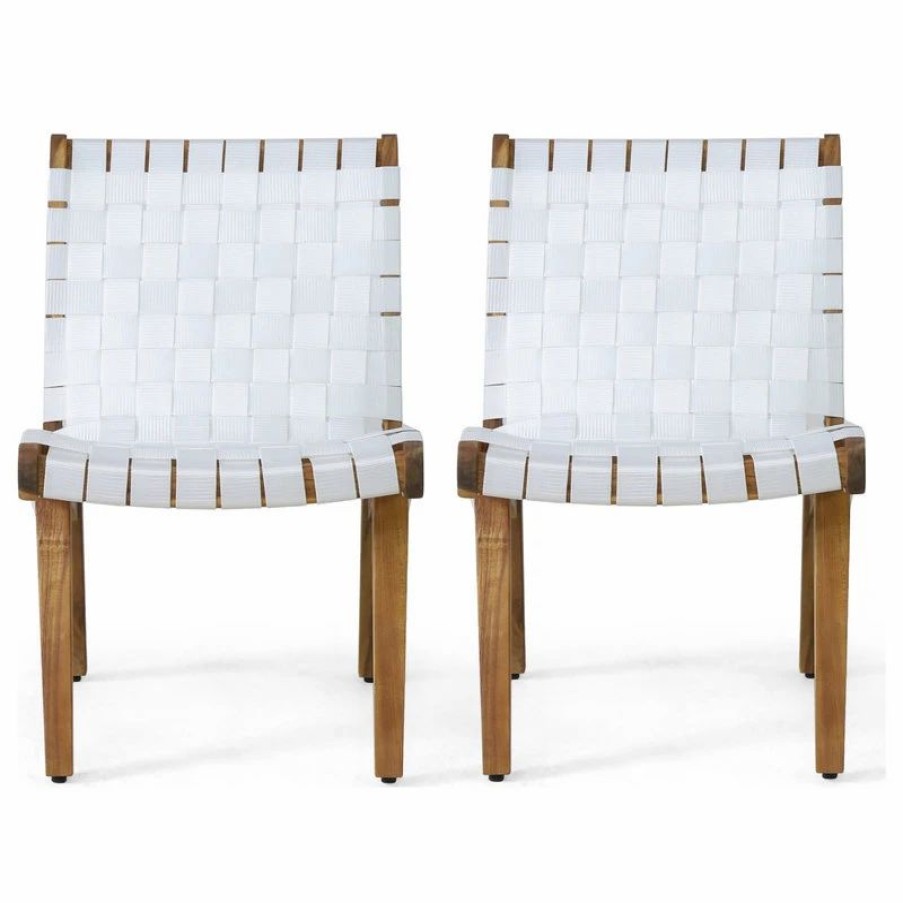 Outdoor Lounge Furniture * | Gdfstudio Ocilla Outdoor Rope Weave Lounge Chair, Set Of 2