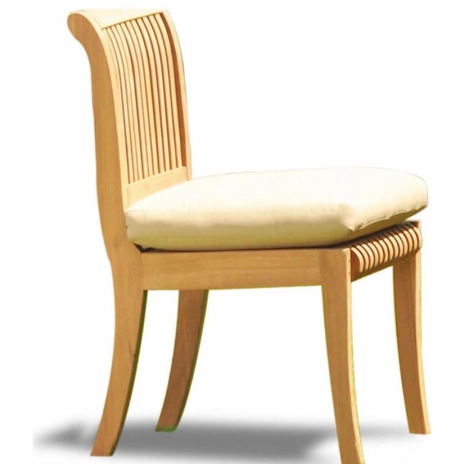 Outdoor Chairs * | Teak Deals Giva Armless Chair Outdoor Teak