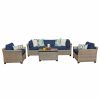 Outdoor Lounge Furniture * | Tkclassics Monterey 6 Piece Outdoor Wicker Furniture Set 06B