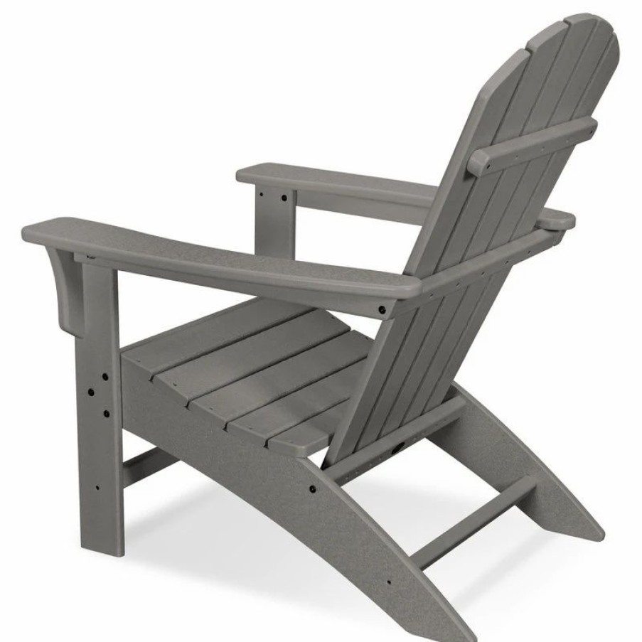 Outdoor Lounge Furniture * | Polywood Trex Outdoor Yacht Club 3-Piece Adirondack Set, Sand Castle