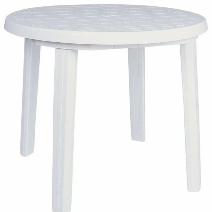 Outdoor Dining Furniture * | Compamia Ronda Outdoor Dining Table, White