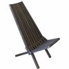 Outdoor Lounge Furniture * | Glodea, Products Of Unique Designs Glodea Foldable Outdoor Lounge Chair X45, Black, Modern