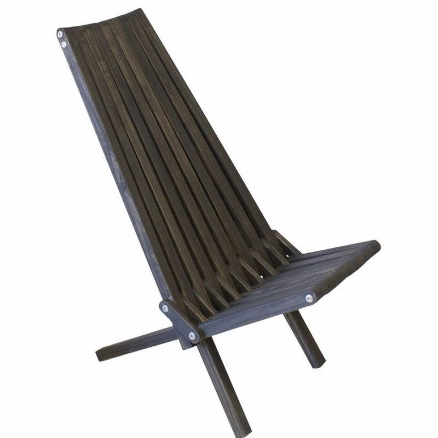 Outdoor Lounge Furniture * | Glodea, Products Of Unique Designs Glodea Foldable Outdoor Lounge Chair X45, Black, Modern