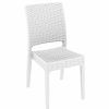 Outdoor Chairs * | Compamia Florida Outdoor Dining Chairs, Set Of 2, White