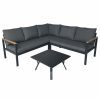 Outdoor Lounge Furniture * | Gdfstudio Jessica Outdoor Aluminum V