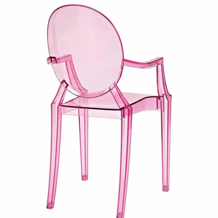 Outdoor Chairs * | Lexmod Casper Dining Armchair, Pink