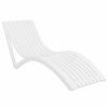 Outdoor Chairs * | Compamia Slim Pool Chaise Sun Lounger, Set Of 2, White