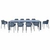 Outdoor Dining Furniture * | Siesta/Compamia Air Xl Extension Dining Set 11-Piece Dark Gray