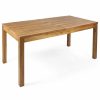 Outdoor Dining Furniture * | Gdfstudio Gdf Studio William Outdoor Expandable Teak Finished Acacia Wood Dining Table