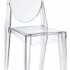 Outdoor Chairs * | Interior Trade Furniture Clear Acrylic Victoria-Style Ghost Side Chair, Single