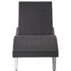 Outdoor Chairs * | Gdfstudio Gdf Studio Manuela Outdoor Single Multibrown Wicker Chaise Lounge Chair