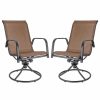 Outdoor Chairs * | Agio International Co., Inc Patio Master Sienna Swivel Rocker Metal Patio Chair, Brown Espresso Finish