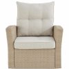 Outdoor Lounge Furniture * | Bolton Furniture, Inc. Canaan All-Weather Wicker Outdoor Armchair, Cushions