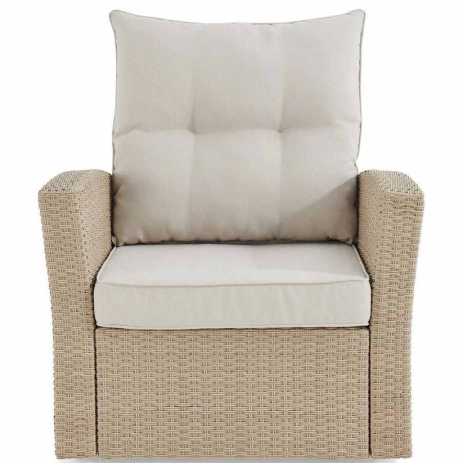 Outdoor Lounge Furniture * | Bolton Furniture, Inc. Canaan All-Weather Wicker Outdoor Armchair, Cushions