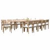 Outdoor Dining Furniture * | Teak Deals 13-Piece Teak Dining Set, 122 Extn Rectangle Table, 12 Montana Stacking Chairs