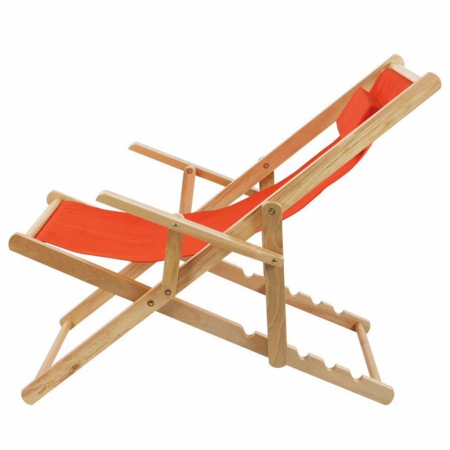 Outdoor Chairs * | Casual Home Sling Chair, Orange Canvas