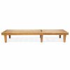 Outdoor Chairs * | Gdfstudio Addisyn Outdoor Wooden Chaise Lounge, Teak Finish