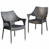 Outdoor Chairs * | Gdfstudio Gdf Studio Alameda Outdoor Gray Wicker Chairs, Set Of 2