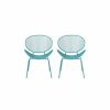 Outdoor Chairs * | Gdfstudio Andre Outdoor Dining Chair, Set Of 2, Matte Teal