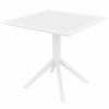 Outdoor Dining Furniture * | Compamia 31 Sky Square Table, White