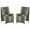 Outdoor Lounge Furniture * | Boraam Industries, Inc. Loreins Outdoor Patio Chairs, Set Of 2, Olive Green