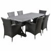 Outdoor Dining Furniture * | Gdfstudio Gdf Studio Numana Outdoor 7 Piece Lightweight Concrete Dining Set