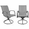 Outdoor Chairs * | Patio Master Garden Elements Corporation Sienna Metal Patio Chair Swivel Rockers, Gray