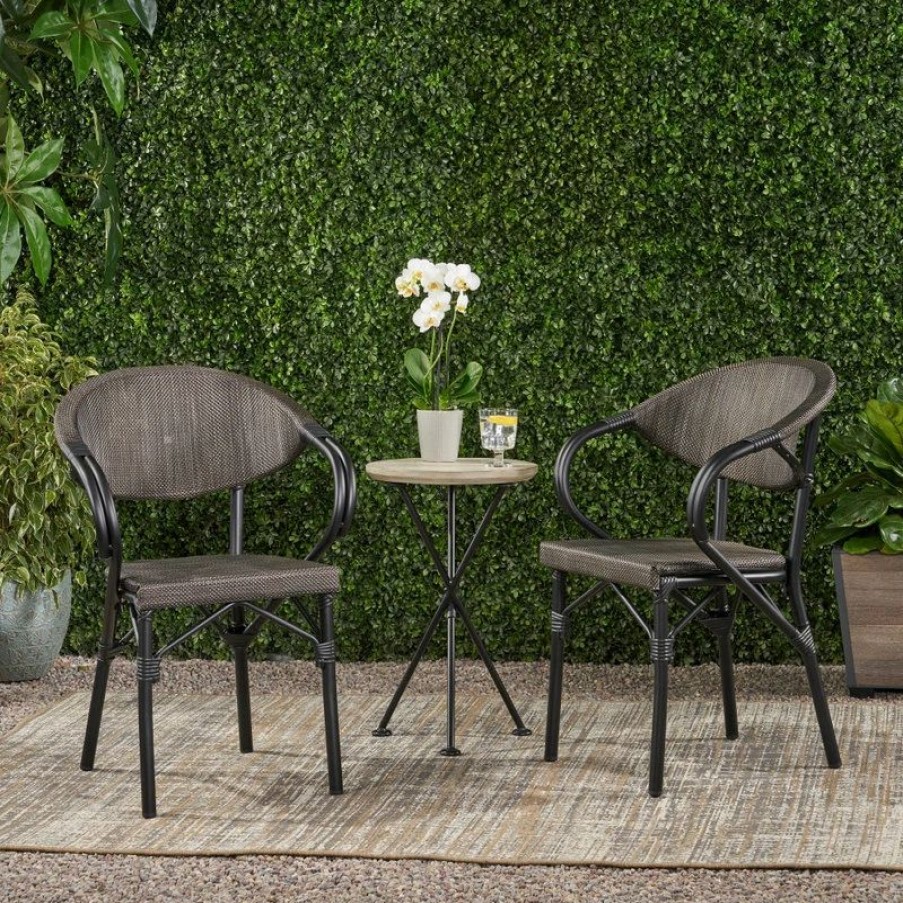 Outdoor Chairs * | Gdfstudio Zoe Outdoor Parisian Cafe Chair, Set Of 2