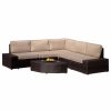 Outdoor Lounge Furniture * | Gdfstudio Gdf Studio Reddington Outdoor 5 Seater Wicker V Shaped Sectional Sofa Set