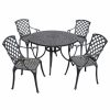 Outdoor Dining Furniture * | Crosley Sedona 46 5-Piece Cast Aluminum Outdoor Dining Set