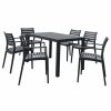 Outdoor Dining Furniture * | Compamia Artemis 7-Piece Outdoor Dining Set, Dark Gray