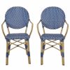 Outdoor Lounge Furniture * | Gdfstudio Groveport Outdoor Aluminum French Bistro Chairs (Set Of 2)