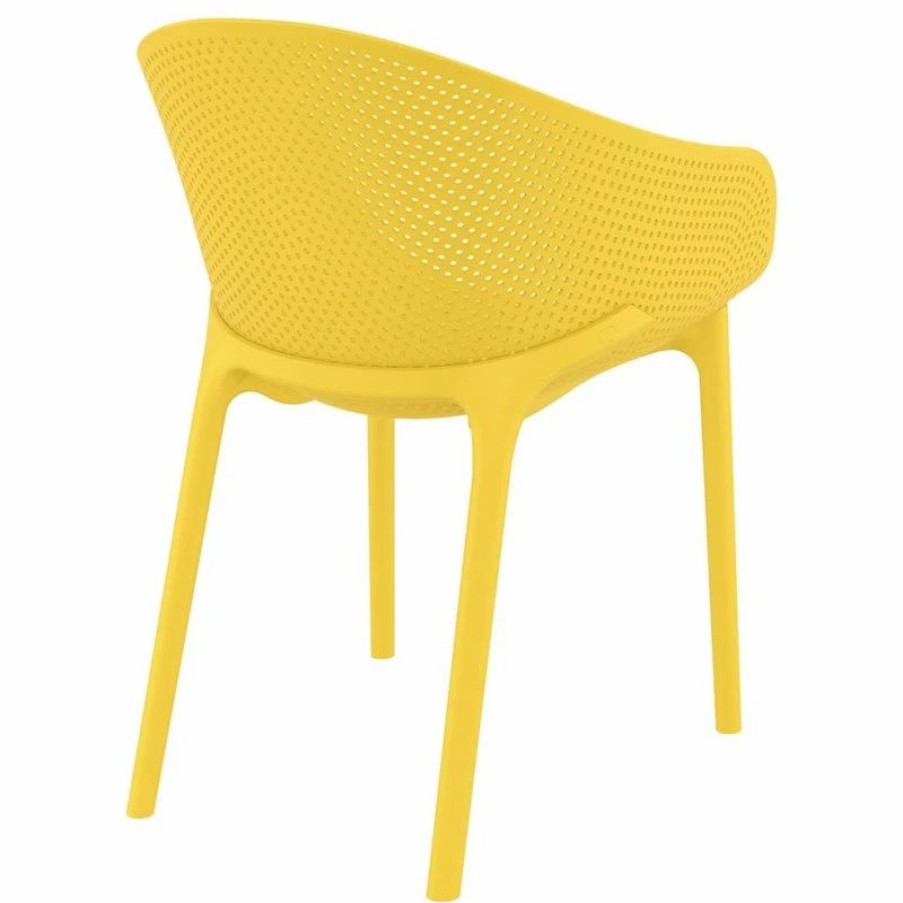 Outdoor Chairs * | Compamia Sky Outdoor Dining Chair, Set Of 2, Yellow