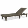 Outdoor Chairs * | Gdfstudio Addisyn Outdoor Wooden Chaise Lounge, Gray Finish