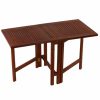 Outdoor Dining Furniture * | Bare Decor Emery Double Leaf Butterfly Folding Dining Table, Teak