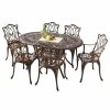 Outdoor Dining Furniture * | Gdfstudio 7-Piece Gardena Outdoor Cast Aluminum Dining Set