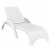 Outdoor Chairs * | Compamia Miami Outdoor Chaise Lounges, Set Of 2, White