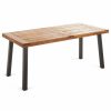 Outdoor Dining Furniture * | Gdfstudio Gdf Studio Spanish Bay Teak Finish Acacia Wood Dining Table