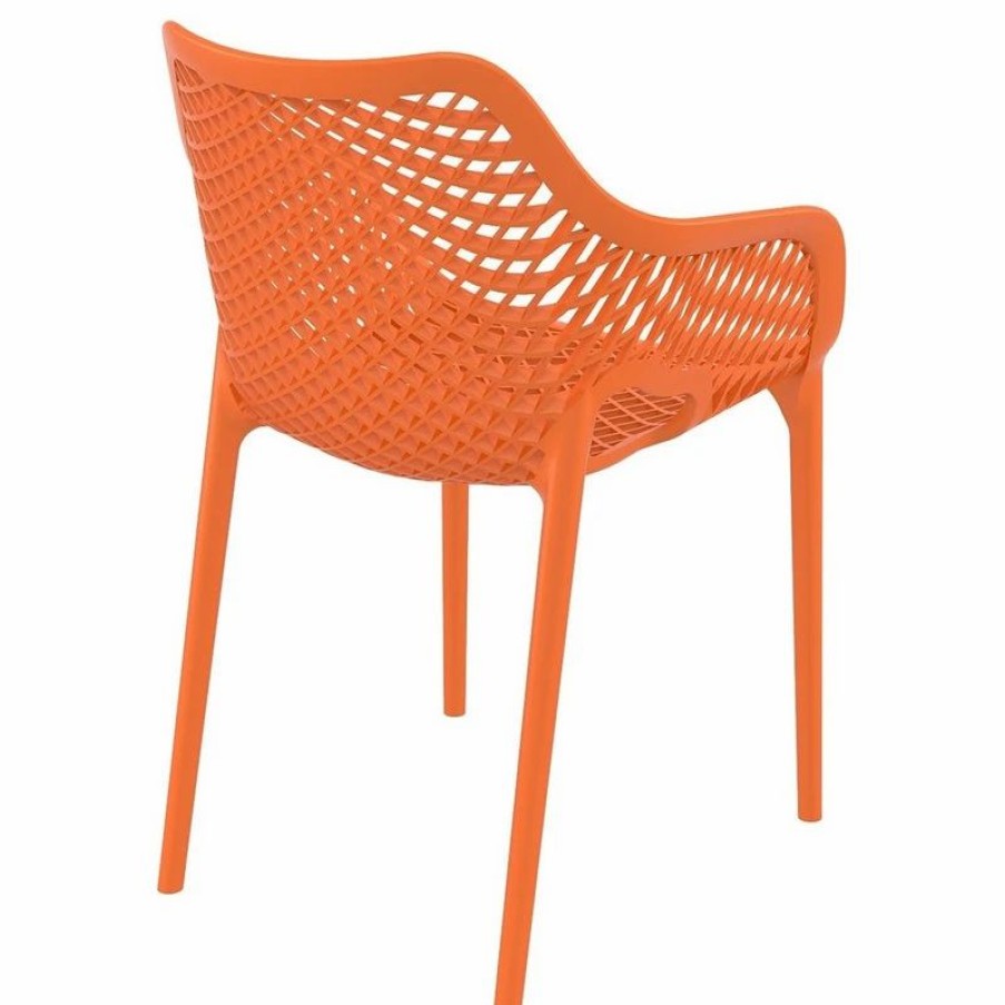 Outdoor Chairs * | Compamia Air Dining Armchair, Set Of 2, Orange