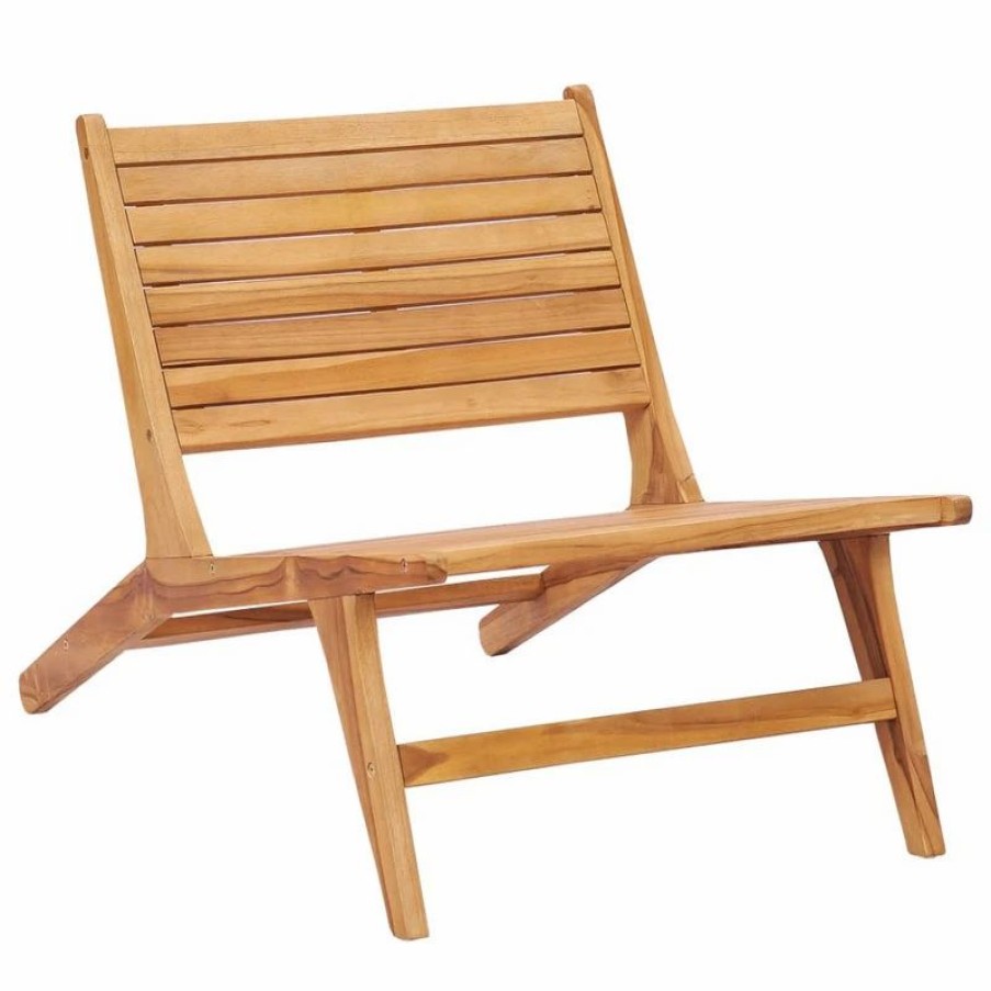 Outdoor Chairs * | Vida Xl International B.V. Vidaxl Solid Teak Wood Patio Chair Sturdy Garden Seat Dining Chair Seat Yard