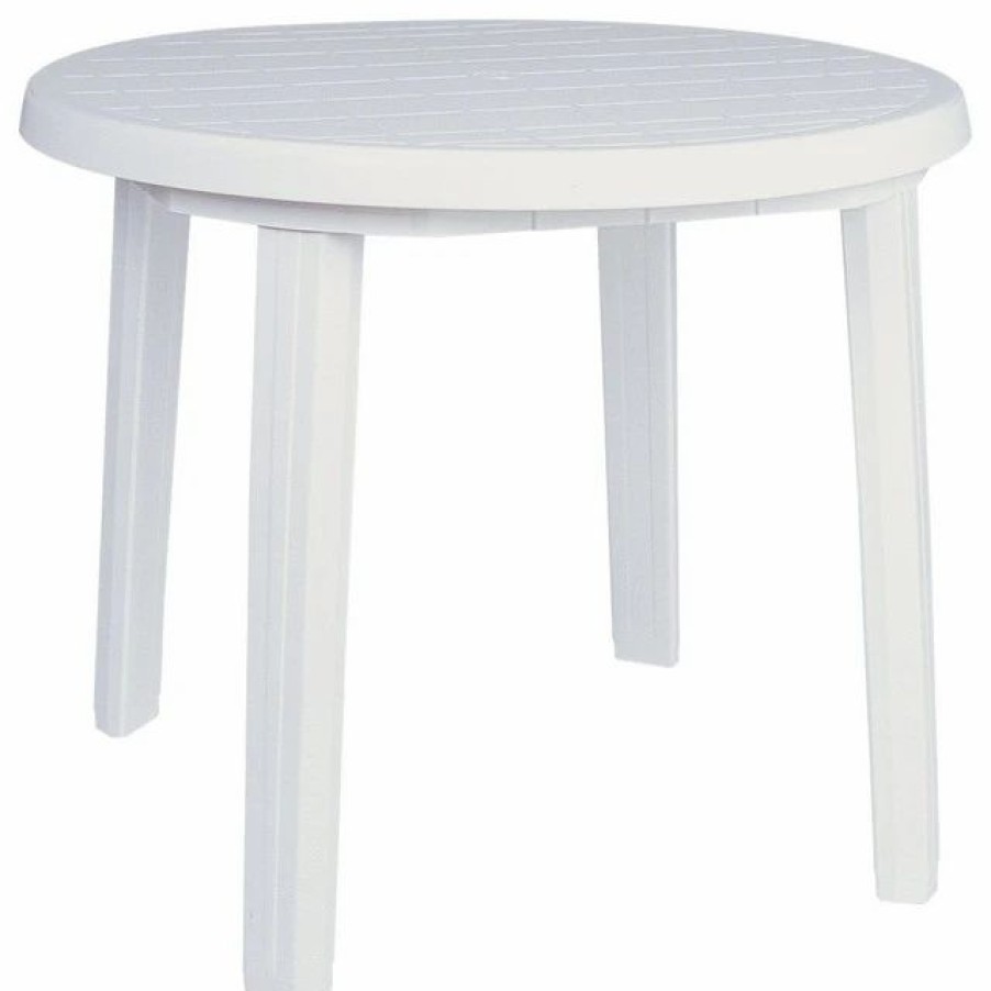 Outdoor Dining Furniture * | Compamia Ronda Outdoor Dining Table, White