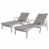 Outdoor Chairs * | Gdfstudio Gdf Studio Joy Outdoor Wicker And Aluminum Chaise Lounges, Set Of 2