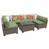 Outdoor Lounge Furniture * | Tkclassics Monterey 7 Piece Outdoor Wicker Patio Furniture Set 07A