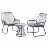 Outdoor Lounge Furniture * | Gdfstudio Hailey Outdoor 3 Piece Faux Rattan Chat Set